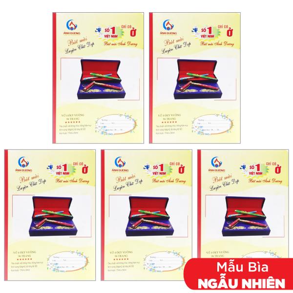 Combo 5 Tập Học Sinh 4 Ô Ly 96 Trang ĐL 100g/m2 - Ánh Dương (Mẫu Màu Giao Ngẫu Nhiên)