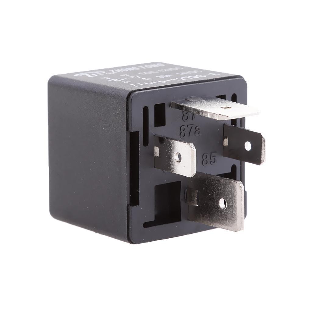 3-10pack 12V 80A 4 Pin Automotive Normally Open Contact Relay