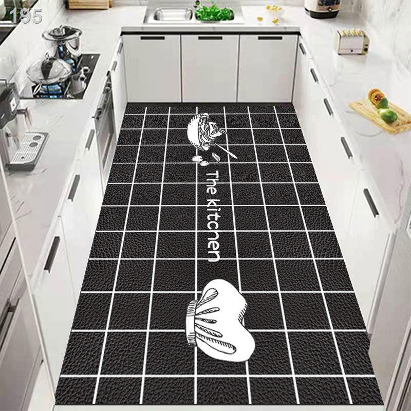 Thảm trải sàn nhà bếp đơn giản, dễ thương, chống trơn trượt, full gia dụng, thấm dầu, bụi bẩn, không nước và giặt