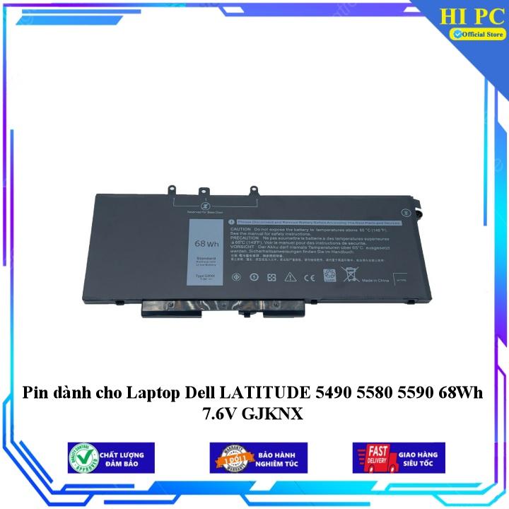 Pin dành cho Laptop Dell LATITUDE 5490 5580 5590 68Wh 7.6V GJKNX - Hàng Nhập Khẩu