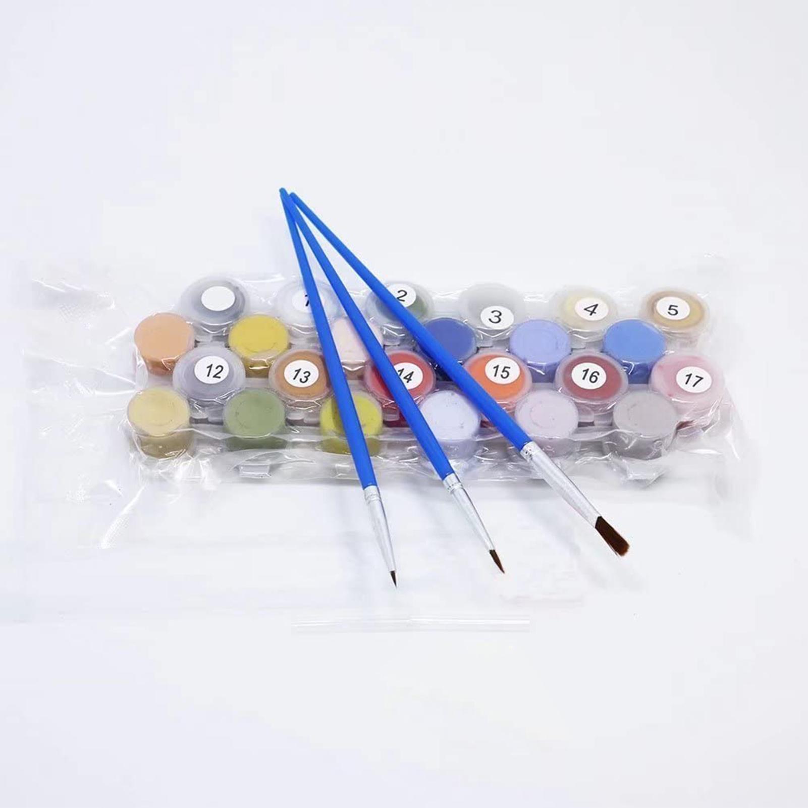 Tranh vẽ bằng số cho người lớn trên canvas 14x10 inch không khung,có keo ở mặt sau của bức tranh dễ dàng trang trí trên máy tính