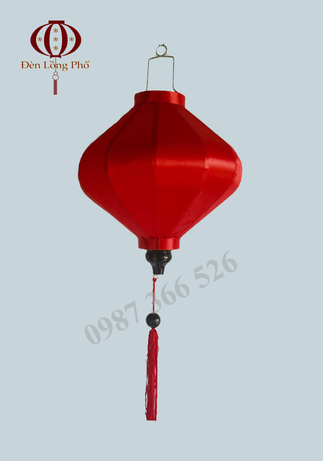 Combo 20 đèn lồng Hội An vải phi bóng size 30 cm nhiều màu nhiều kiểu chuyên dùng trang trí ngoài trời