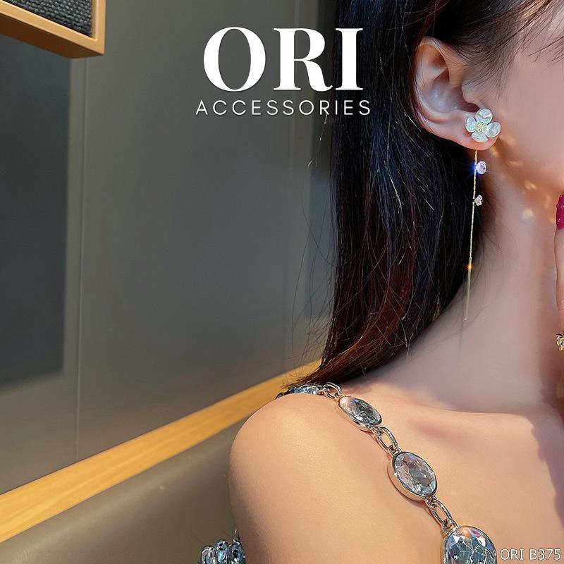 Bông tai nữ Bông hoa dáng dài Fiona độc đáo thời trang ORI ACCESSORIES B375