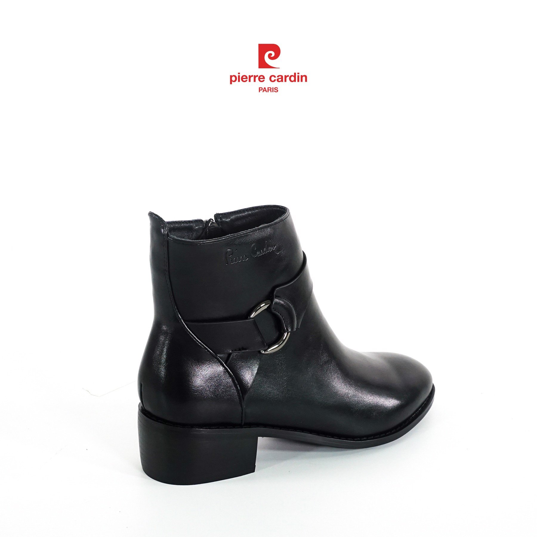 Giày boots nữ Pierre Cardin, đế cao 5cm, chất liệu da cao cấp - PCWFWS 212