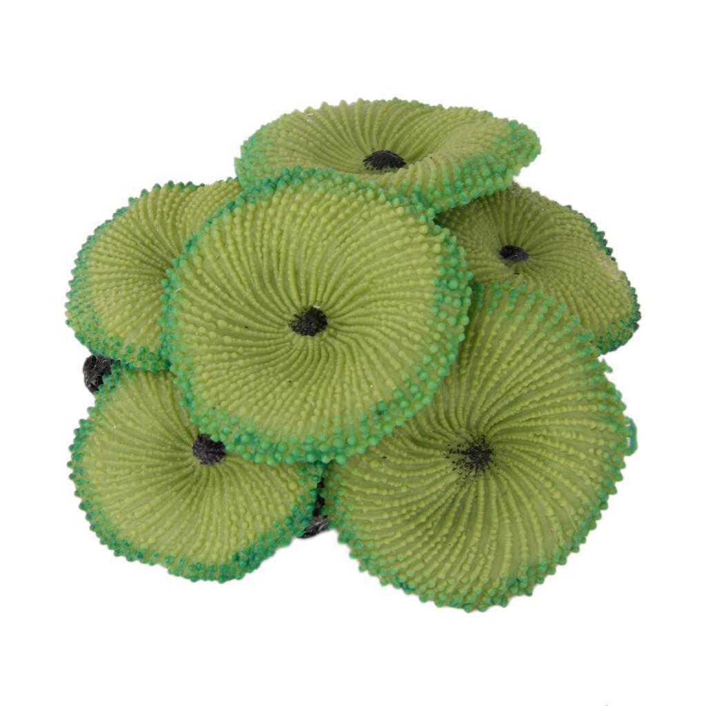 2 pcs Plastic Aquarium Decor Tank Decoration Ornament Coral Green,Red