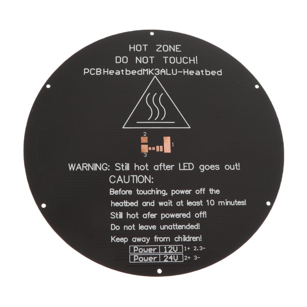 Phép Lạ Chiếu Nhôm Nóng PCB Giường 12V 24V Heatbed Plat 220*220*3 Mm Cho 3D máy In