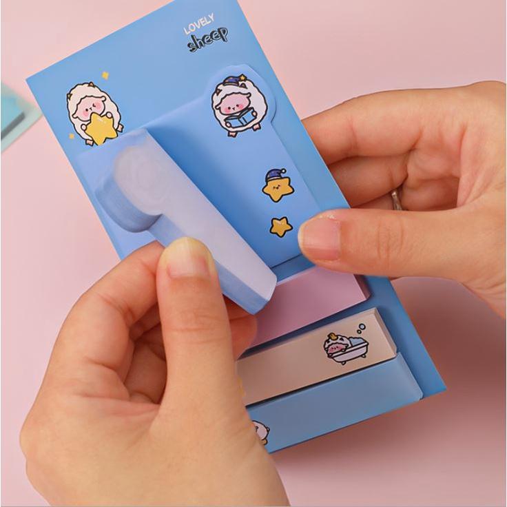 Giấy Note Ghi Chú Sticky Note 4 Màu 80 Tờ H172