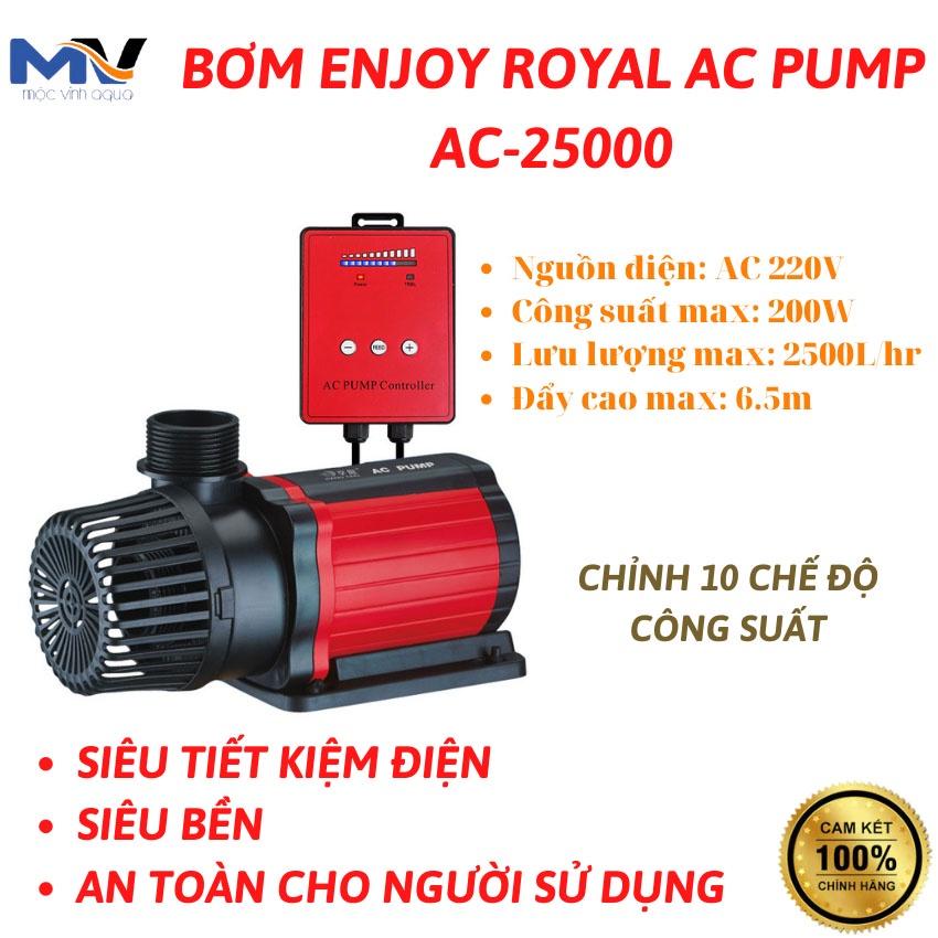 Máy bơm nước hồ cá ENJOY ROYAL AC PUMP AC-9000/12000/15000/20000/25000 chỉnh 10 chế độ, siêu tiết kiệm điện