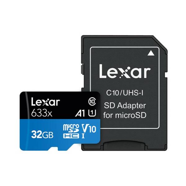 Thẻ Nhớ Lexar 633x micro SDHC UHS- có Adapter 32GB 100mb/s - Hàng Chính Hãng
