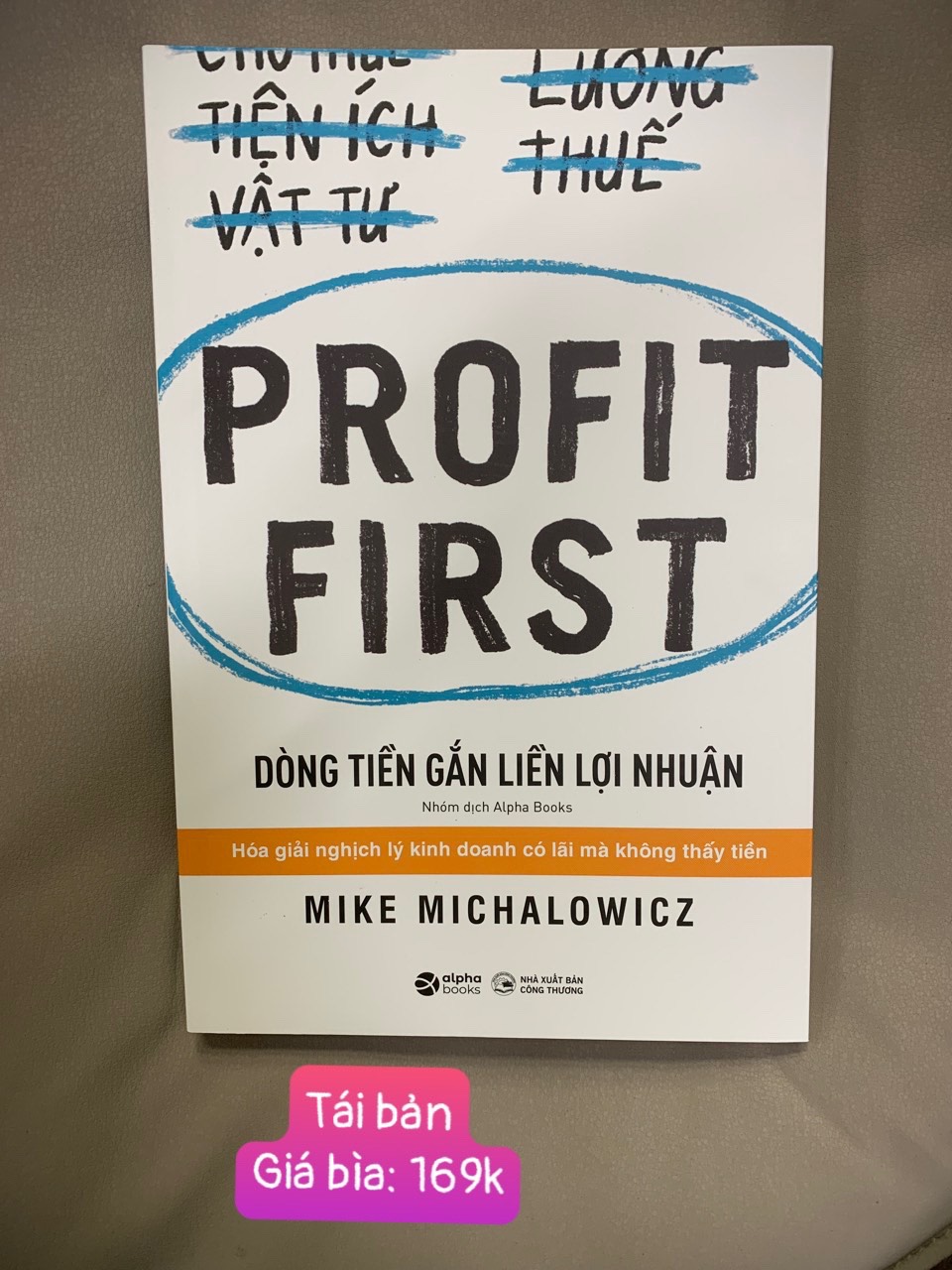 DÒNG TIỀN GẮN LIỀN LỢI NHUẬN (Profit First) - Mike Michalowicz - Tái bản - (bìa mềm)