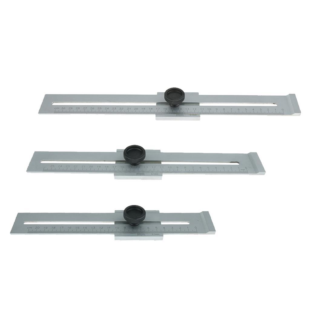 0.1mm Precision Parallel Ruler Marker Marking Gauge Line Ruler 0-200mm Woodworking