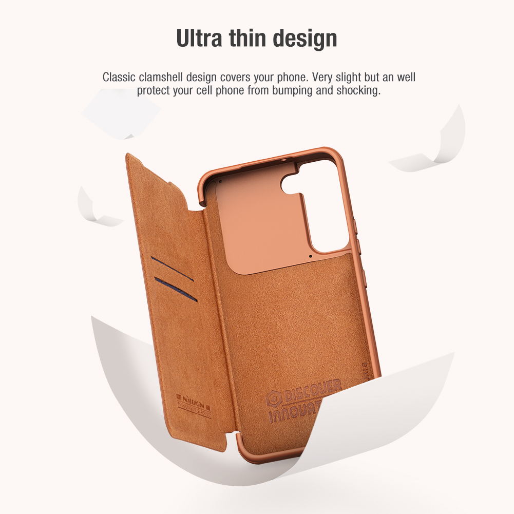 Bao Da Nillkin Qin chống sốc dành cho galaxy S22 Plus- Hàng Chính Hãng