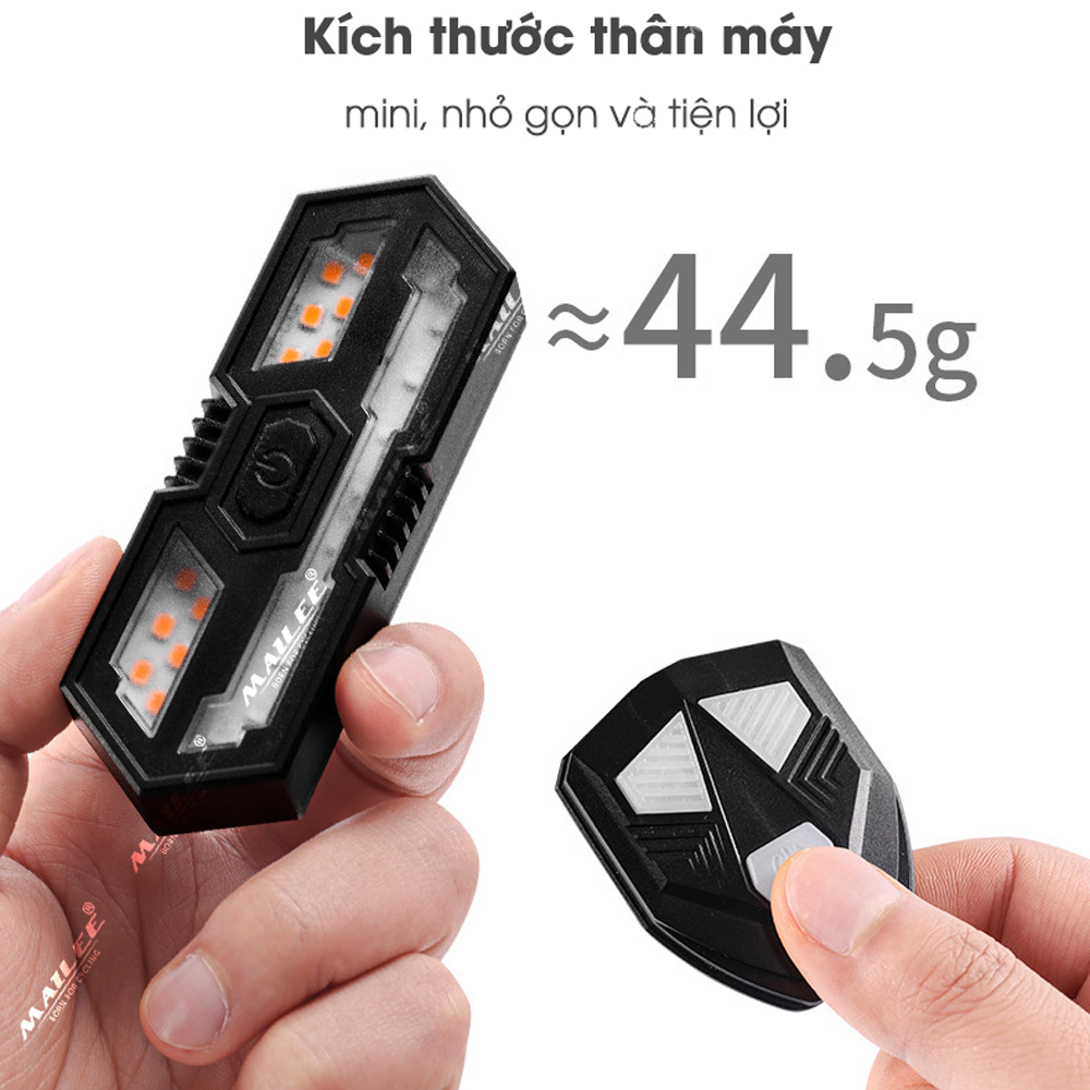 Đèn Hậu Xi Nhan Xe Đạp LY-5509 Điều Khiển Từ Xa 700mAh Có âm thanh khi rẽ Sạc USB An Toàn Ban Đêm, Chống nước đi mưa - Mai Lee