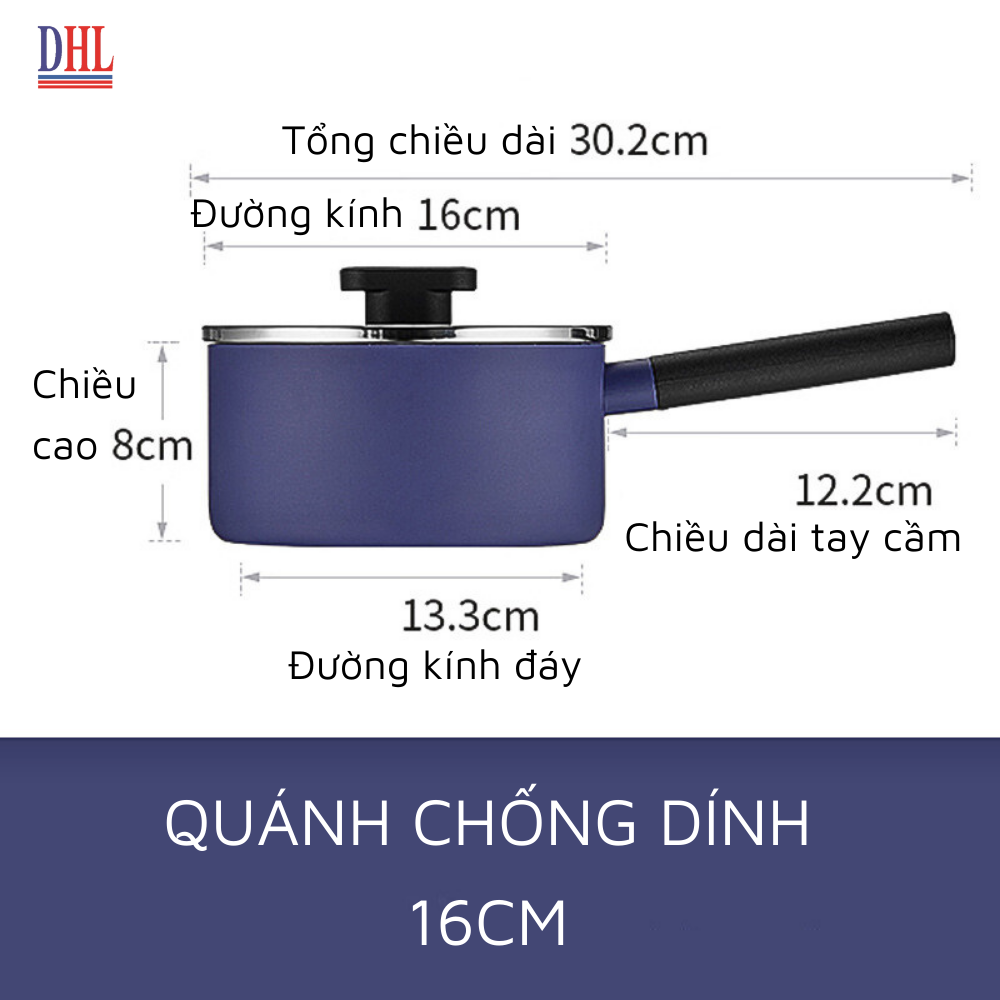 Quánh chống dính vân đá cao cấp hàn quốc Mitomo Cooker King siêu bền - Hàng chính hãng