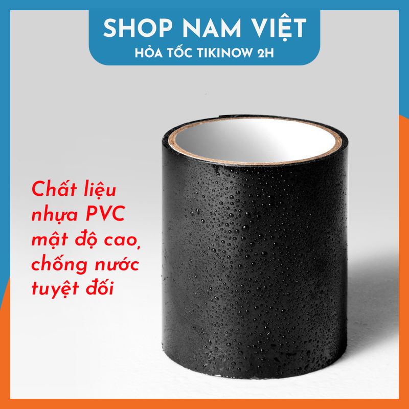 Băng Keo Cao Su PVC Vá Ống Nước, Vá Thau Chậu, Đệm Hơi Tức Thì