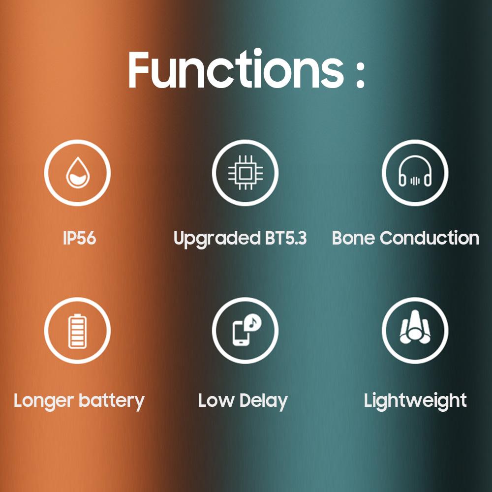 Lenovo X3 Pro True Bone Conduction Earphone Wireless BT5.3 Sweatproof /Noise Cancellation/HIFI Stereo/Neck Sport Headset-Hàng chính hãng