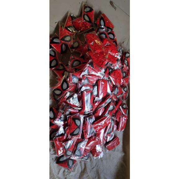 Mặt nạ hình người nhện dubaba cho lễ Halloween-Mặt nạ Người Nhện vải trùm đầu-Mặt nạ Người Nhện có đèn, có nhạc