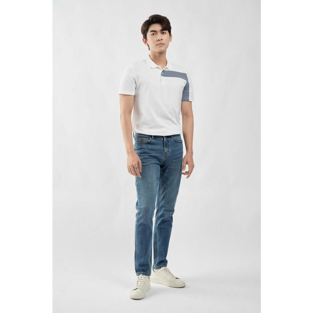 QUẦN JEAN XANH FORM SLIM - 10S22DPA008 | LASTORE MENSWEAR