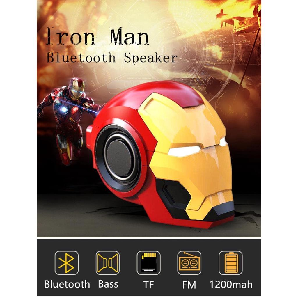 Loa siêu trầm di động Iron Man / bộ khuếch đại nhỏ với TF và USB / loa máy tính