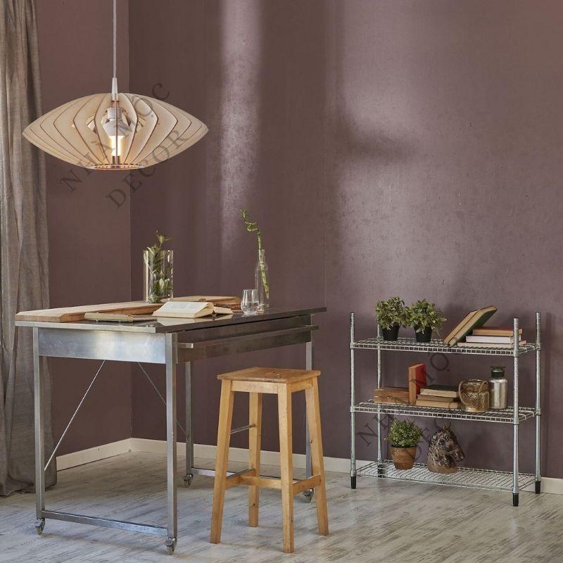 Đèn gỗ thả trần trang trí mẫu TT03