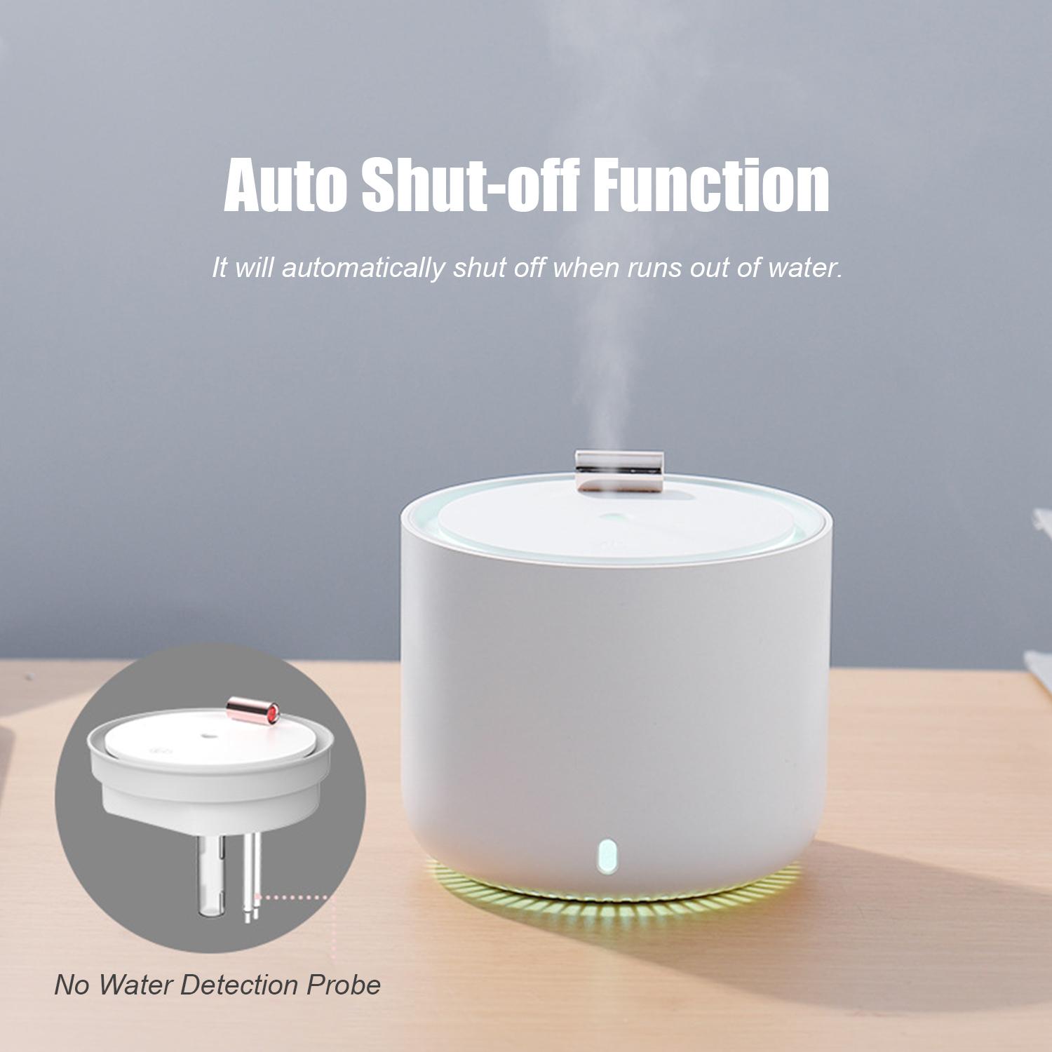 Máy tạo ẩm phun sương để bàn 400mL với ánh sáng đèn LED sạc pin USB