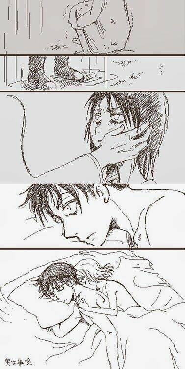 tấn công người khổng lồ - doujinshi rivapetra chapter 4 3