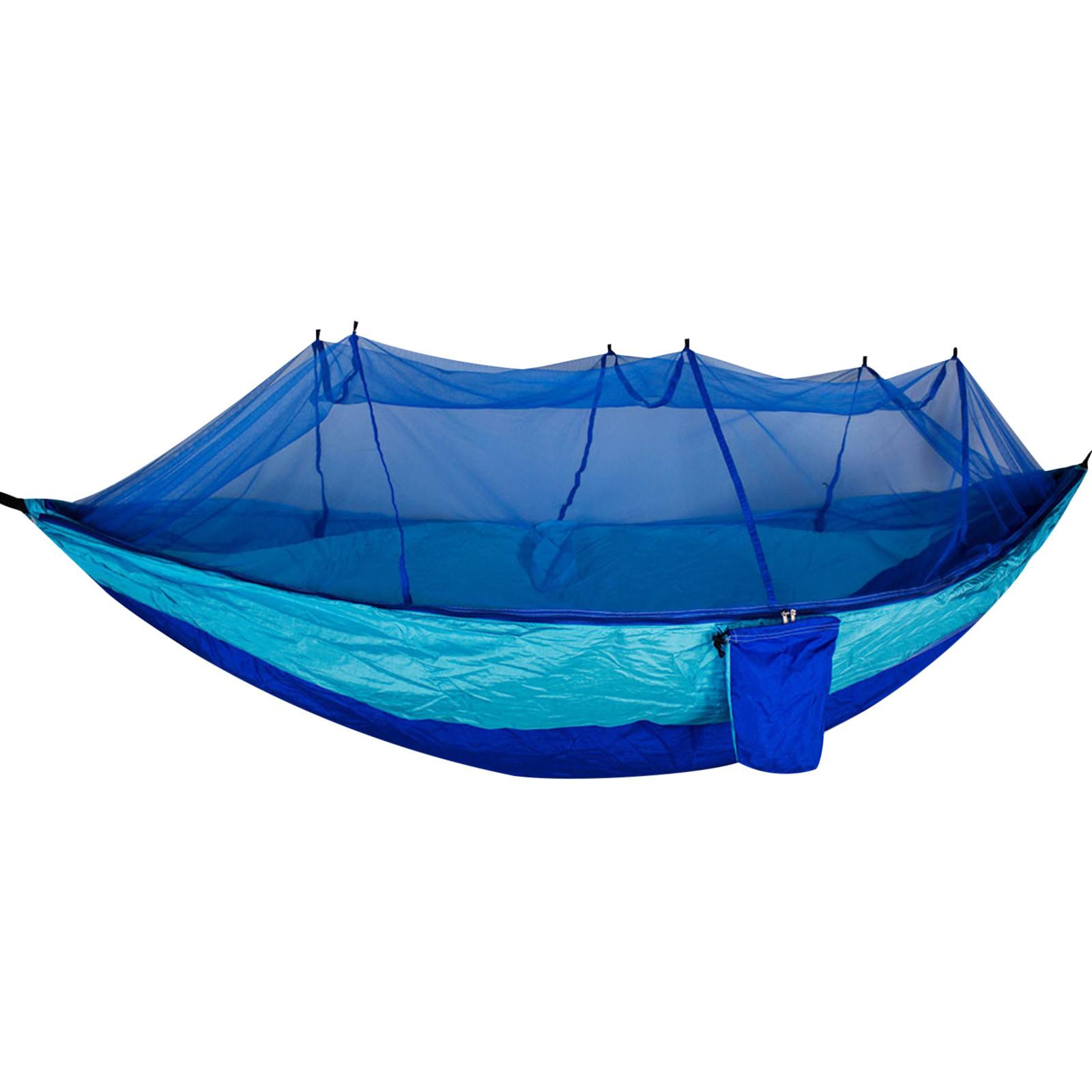 260*140 Cm Cắm Trại Võng Đi Xoay Với Muỗi Lưới Nylon Võng Siêu Nhẹ Ngoài Trời Săn Du Lịch Di Động Võng Lều