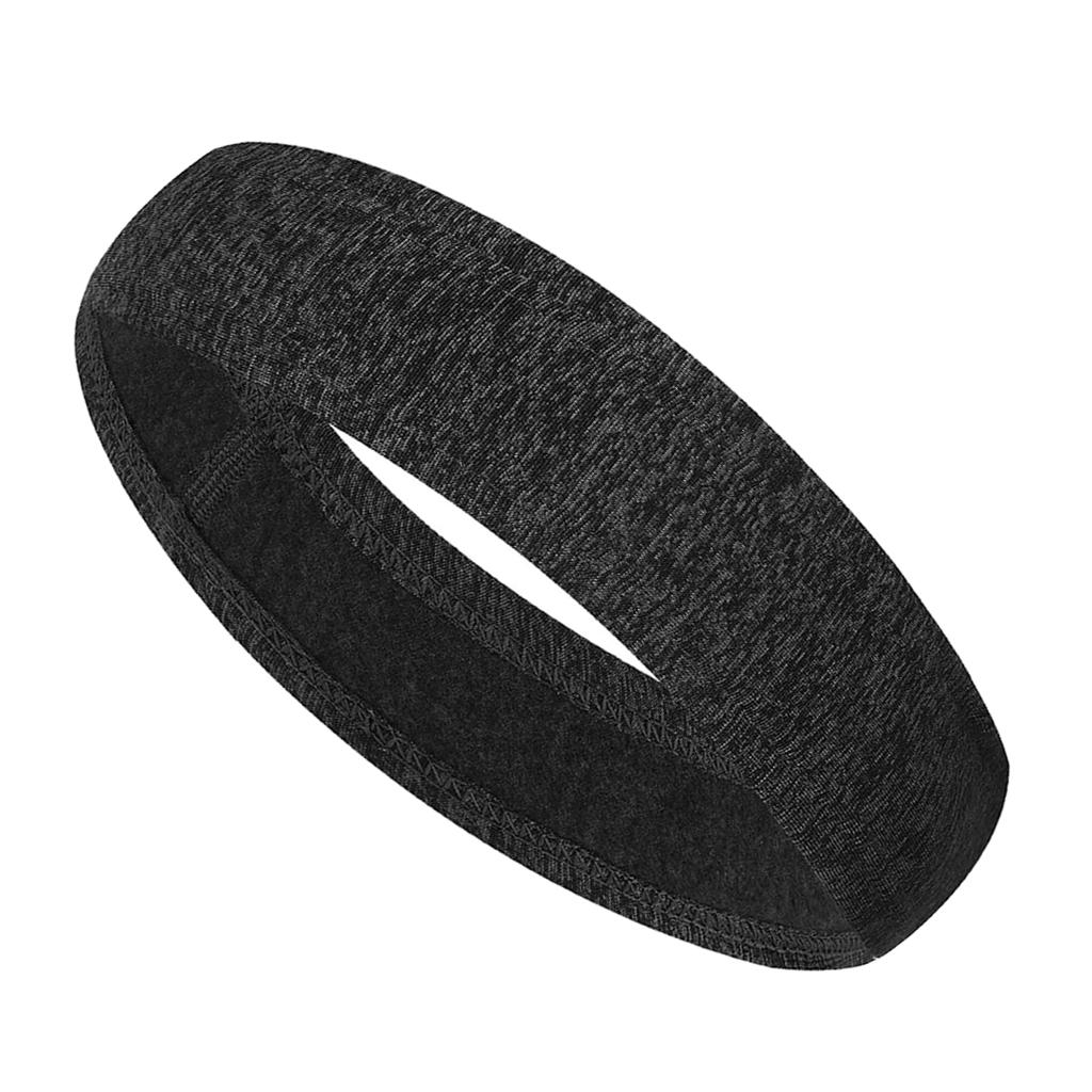 Men Women Sports Headband Gym Tennis Basketball Sweatband Hairband Black