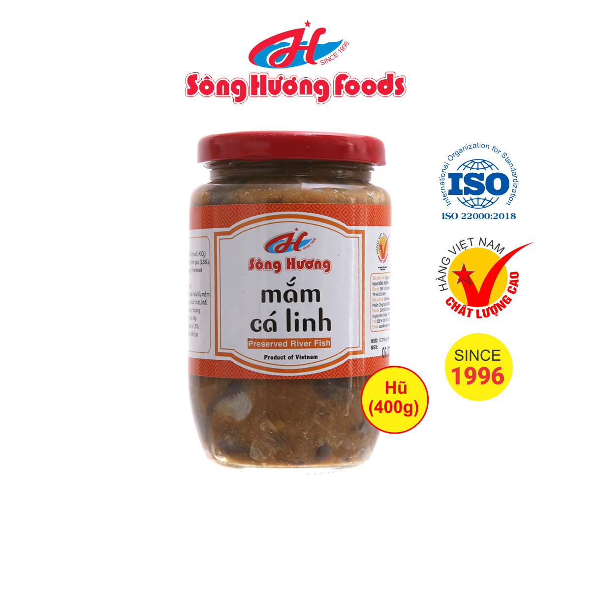 Mắm Cá Linh Sông Hương Foods Hũ 400g