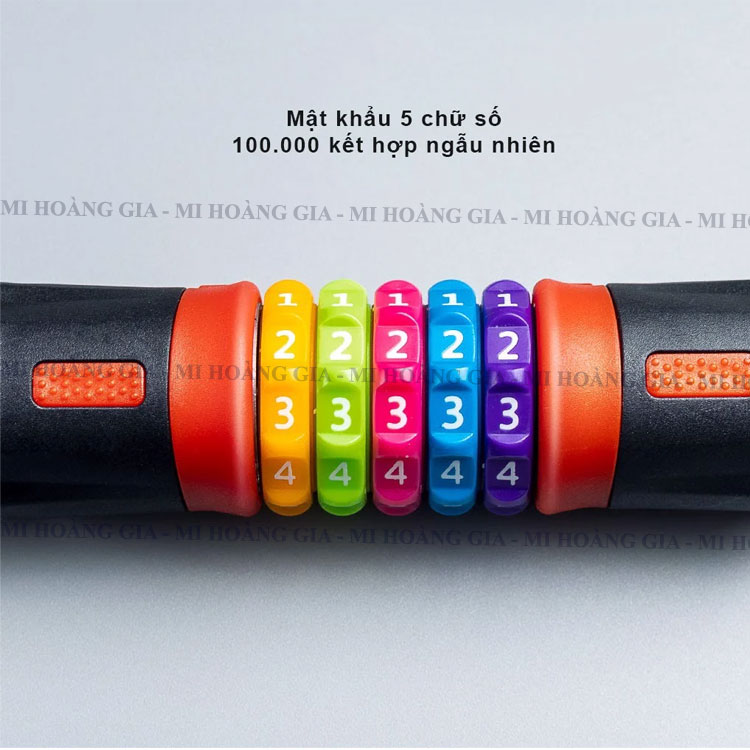 Khóa dây xích vạn năng mã số cầu vòng Xiaomi Lydsto Rainbow YM-CHS02 - Hàng nhập khẩu