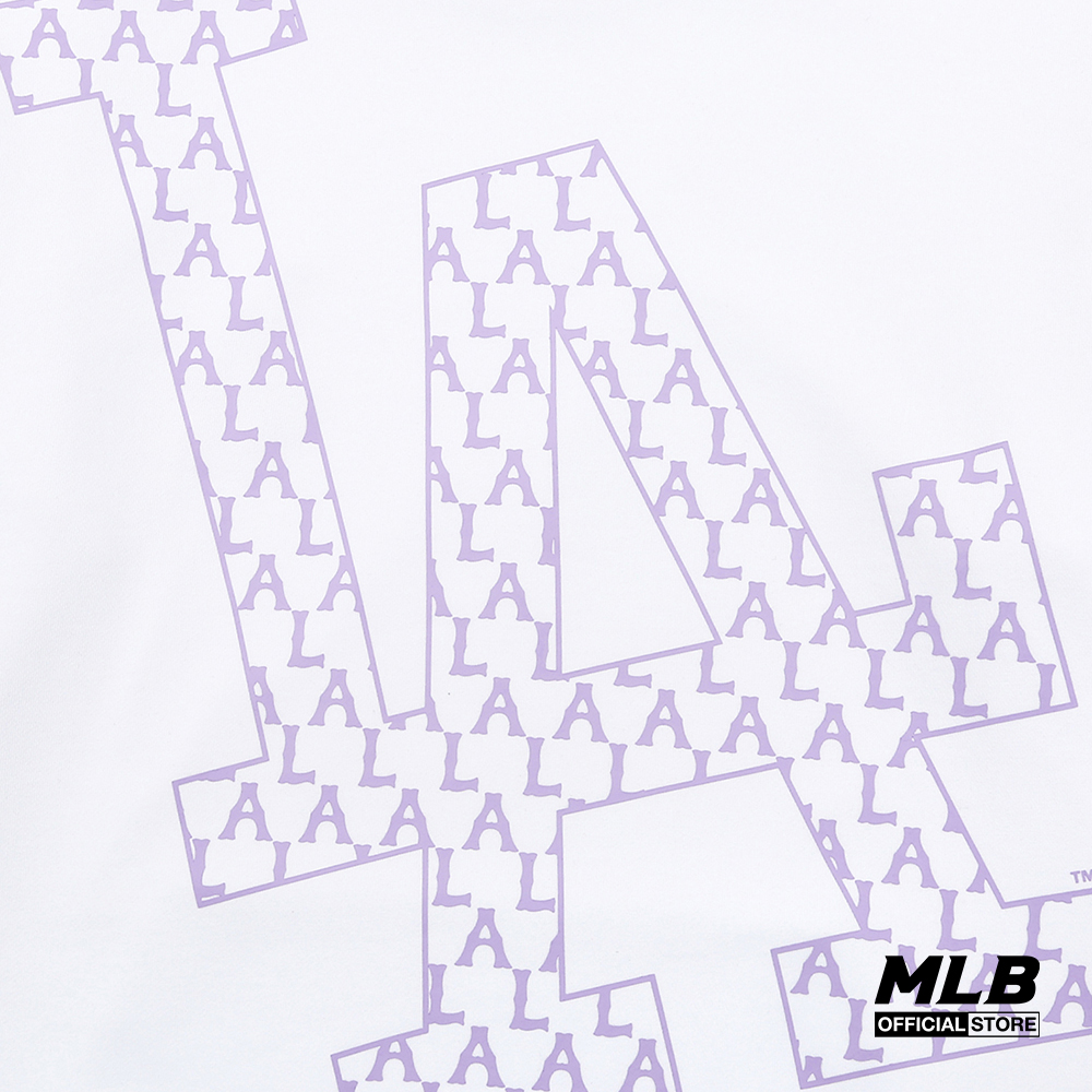 MLB - Áo hoodie tay dài phối mũ thời trang Monogram