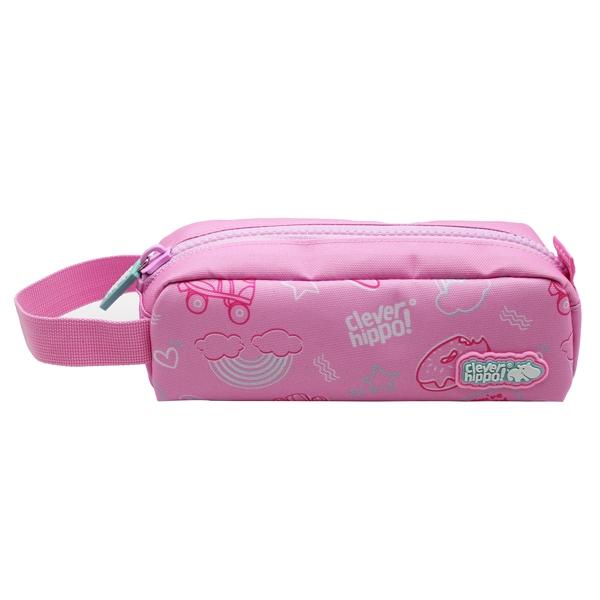 Bóp Viết Classic Boba Sành Điệu - Clever Hippo HC0105/Pink - Màu Hồng