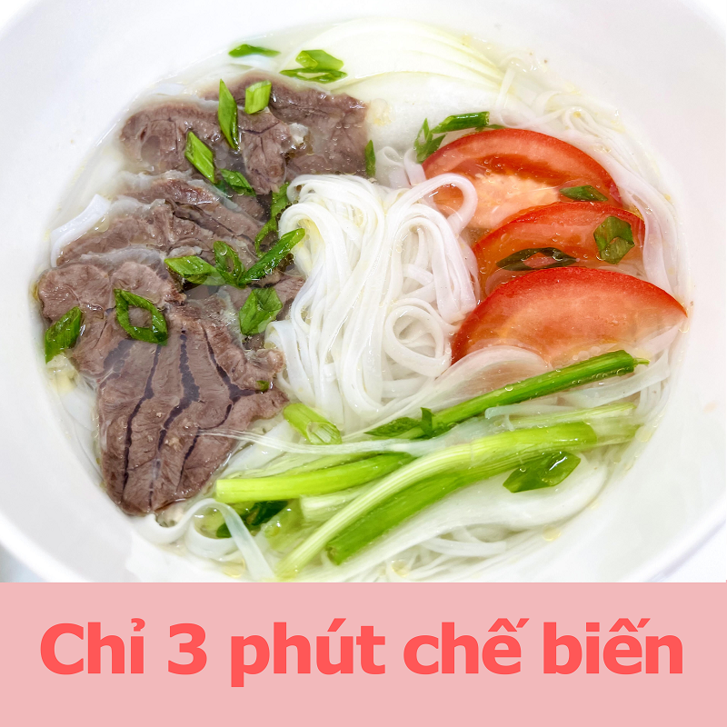 Combo 2 Bún Khô 1 Phở Khô - Chỉ 3 tới 5 phút chế biến không cần ngâm - 3 Gói 300g (3 Gói 900g)