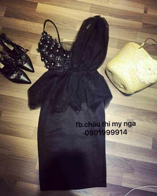 Đầm 1 vai lưới sexy