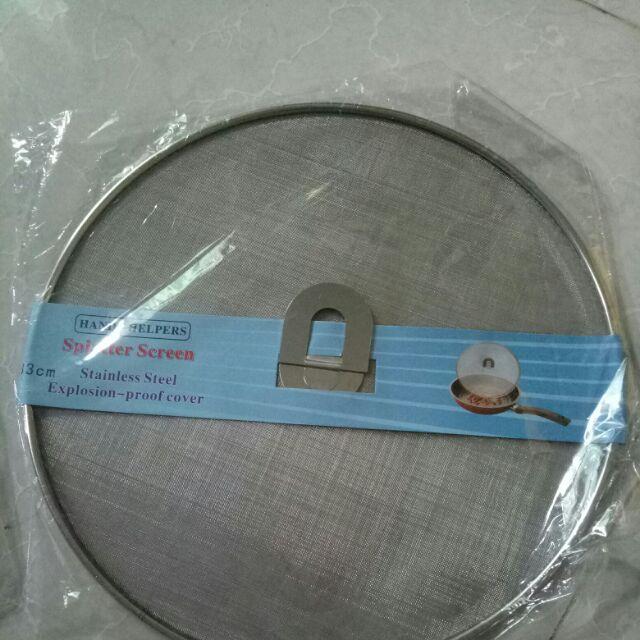 Bộ 3 nắp vung lưới chắn dầu mỡ inox giúp ngăn chặn văng dầu 25, 29 và 33cm