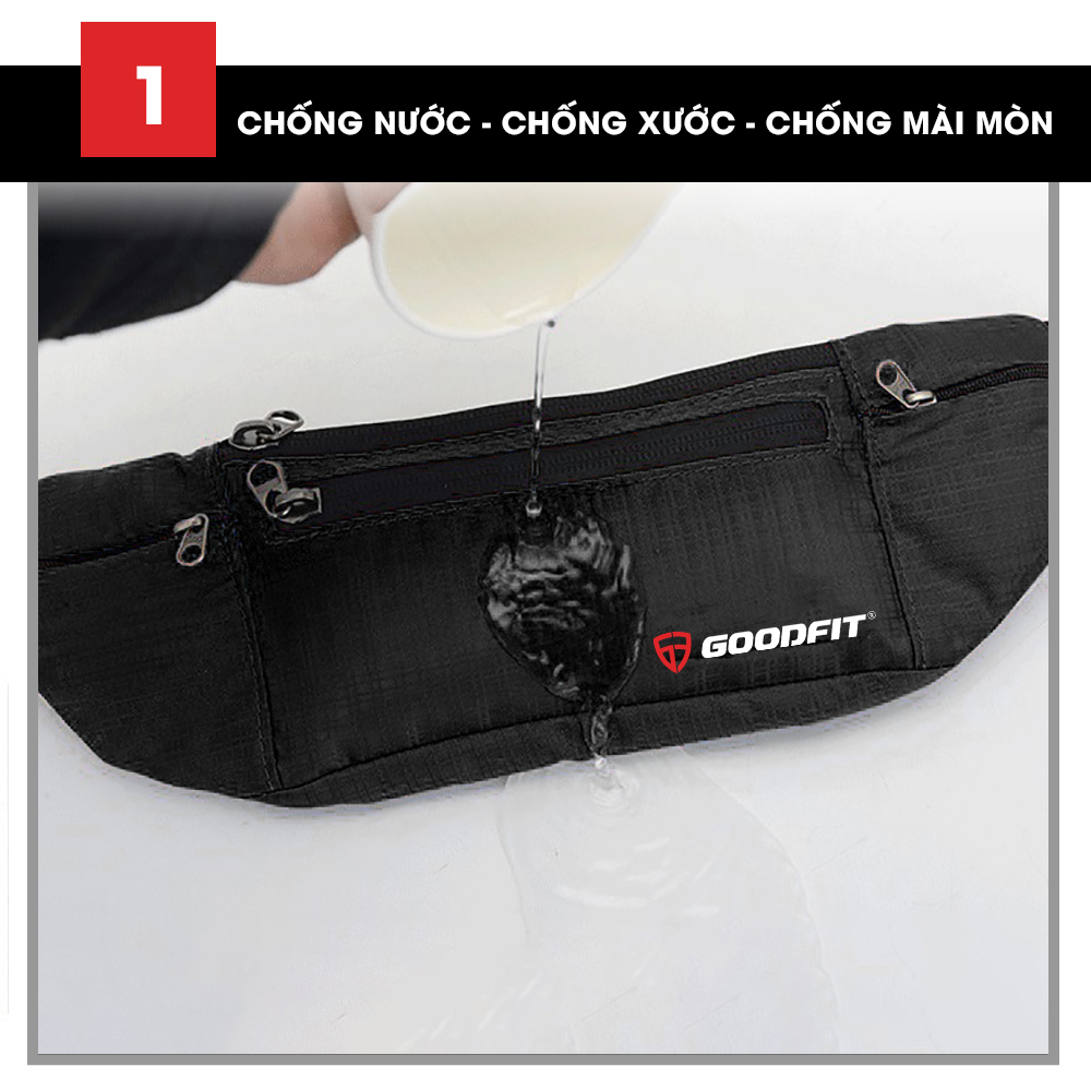 Đai đeo chạy bộ GoodFit, túi đeo hông chạy bộ chống nước, đai đeo điện thoại chạy bộ GoodFit GF108RB