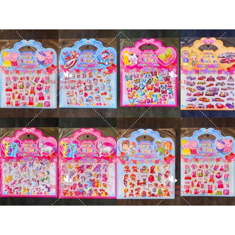 HÌNH DÁN NỔI 3D - 20 tấm ngẫu nhiên