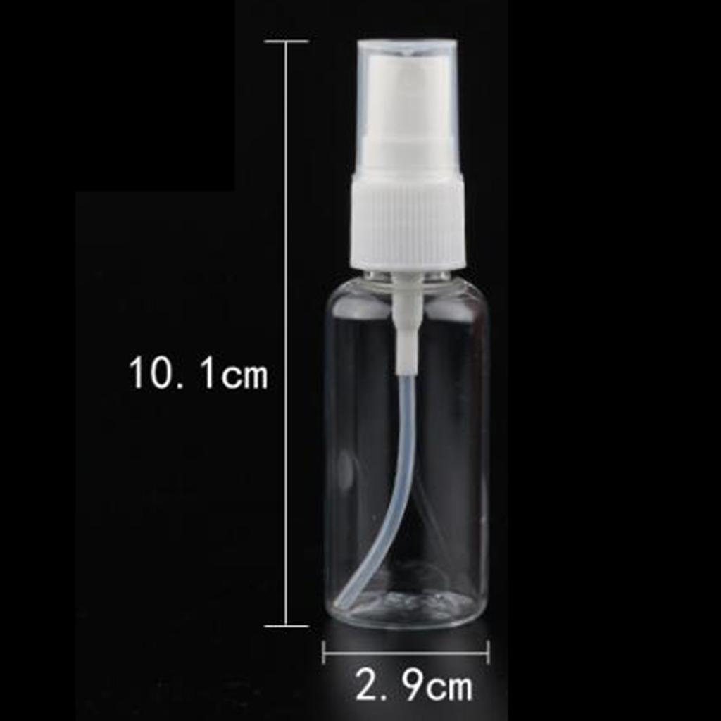 10PCS 30ml 50ml Mini Transparent Plastic Makeup Cosmetic Atomizer Bottles Pump