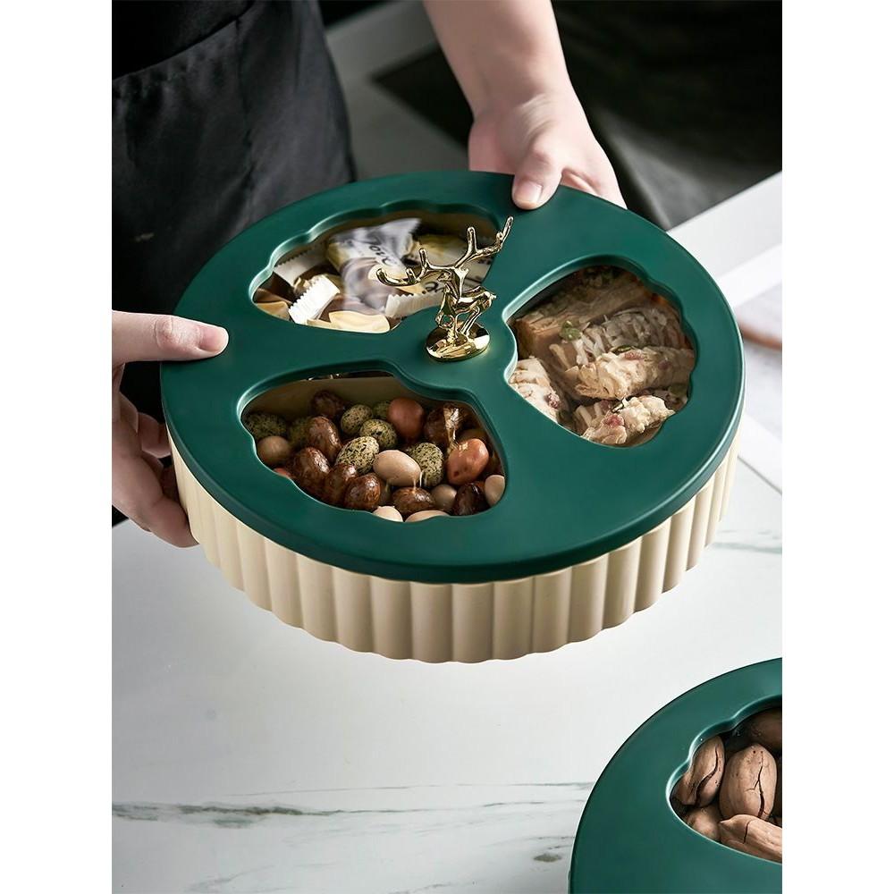 Hộp Đựng Mứt Khay Đựng Bánh Kẹo Tết 2 Tầng Cao Cấp, Đẹp Sang Chảnh - GD182