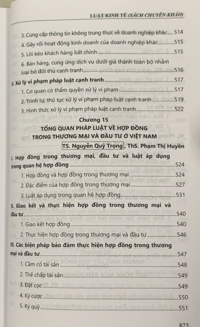 Luật kinh tế chuyên khảo