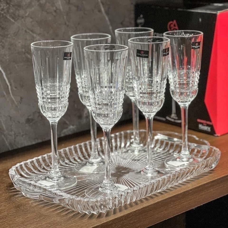 KHAY ÚP CỐC THUỶ TINH CAO CẤP KÍCH THƯỚC 38 x 22CM Hàng chính hãng
