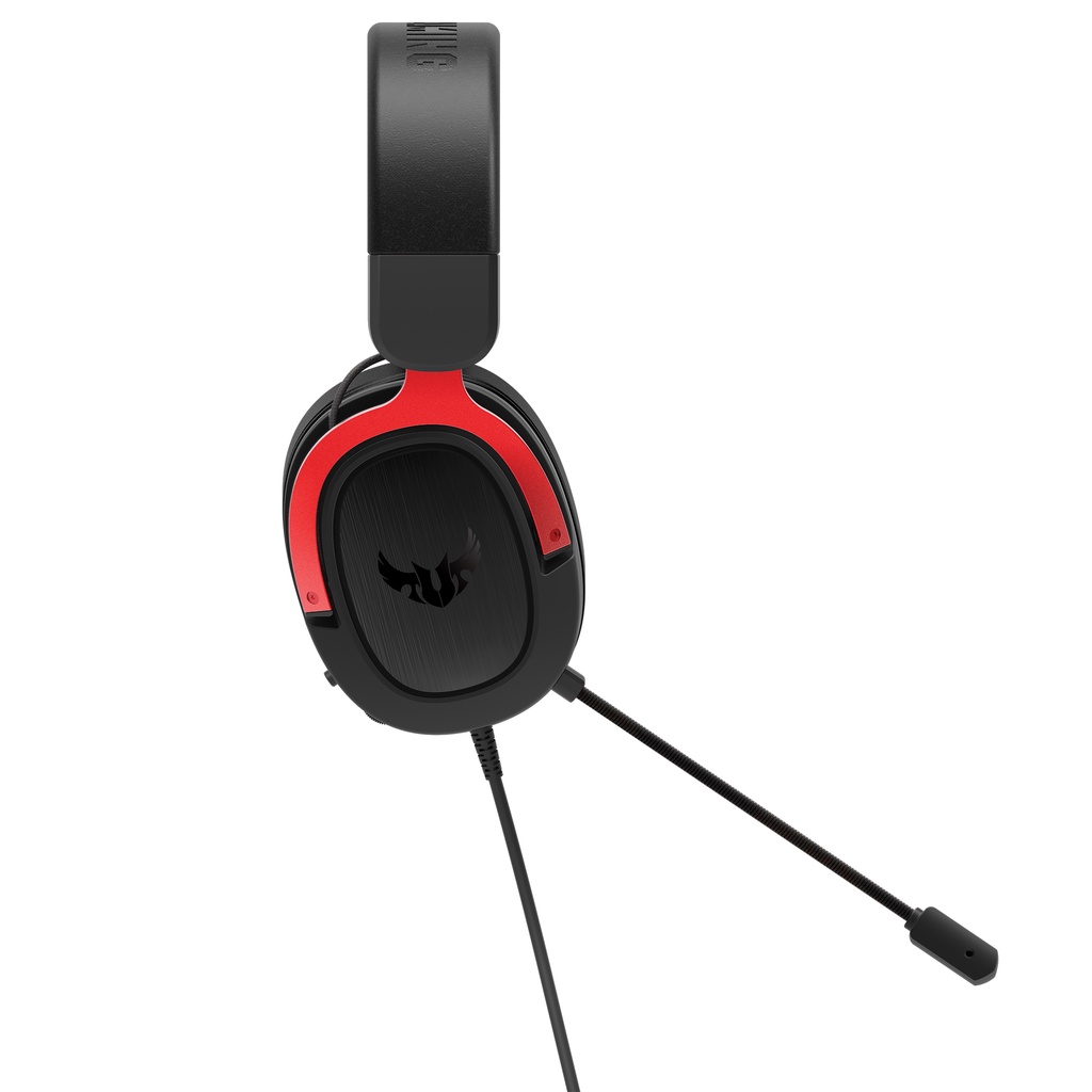 Tai nghe chụp tai Gaming Asus TUF H3 Đen Đỏ - Hàng Chính Hãng