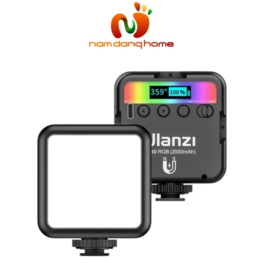 Đèn hỗ trợ quay phim chụp ảnh ULANZI VL49 RGB - Hàng nhập khẩu