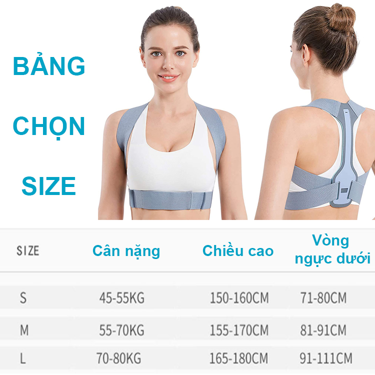 Đai Chống Gù Lưng Nam Nữ Có Nẹp Dành Cho Dân Văn Phòng miDoctor mi04