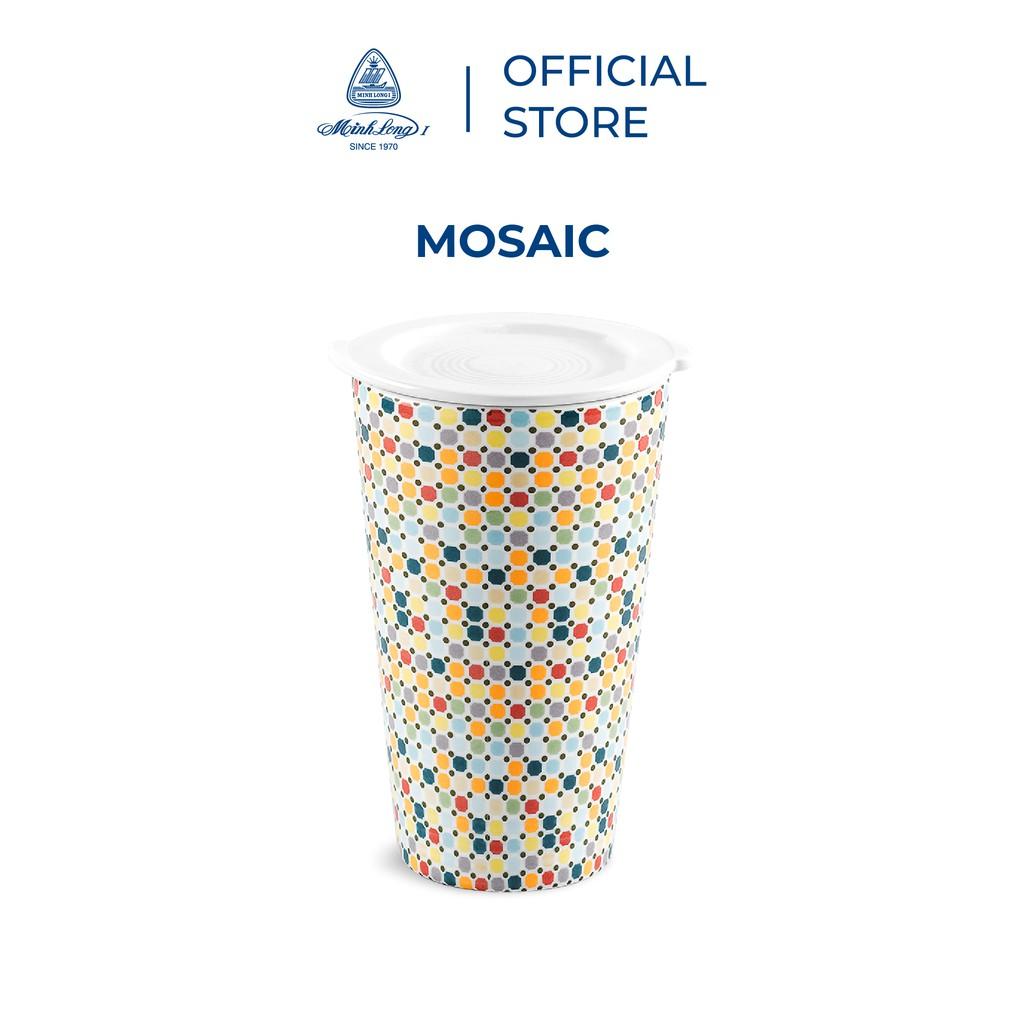 Ly sứ dưỡng sinh Minh Long 0.48 L - Mosaic