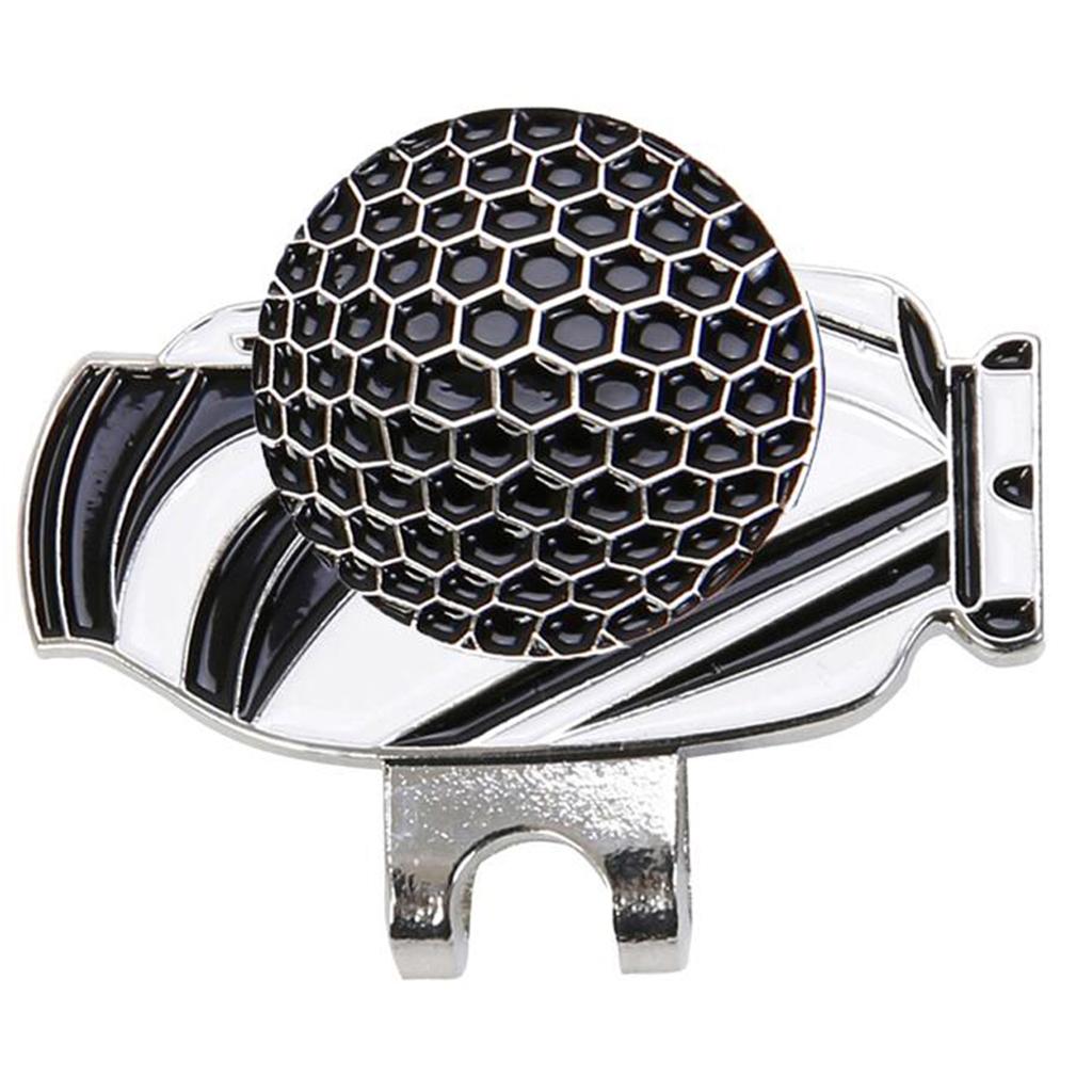 Golf Hat Clip with Detachable Magnetic Golf Ball Marker for Golf Cap Black