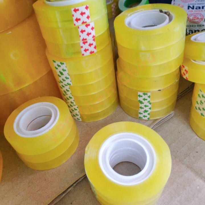 Băng Dính / Băng Keo Văn Phòng Khổ 1cm / 2cm Dính Chắc Tiện Lợi
