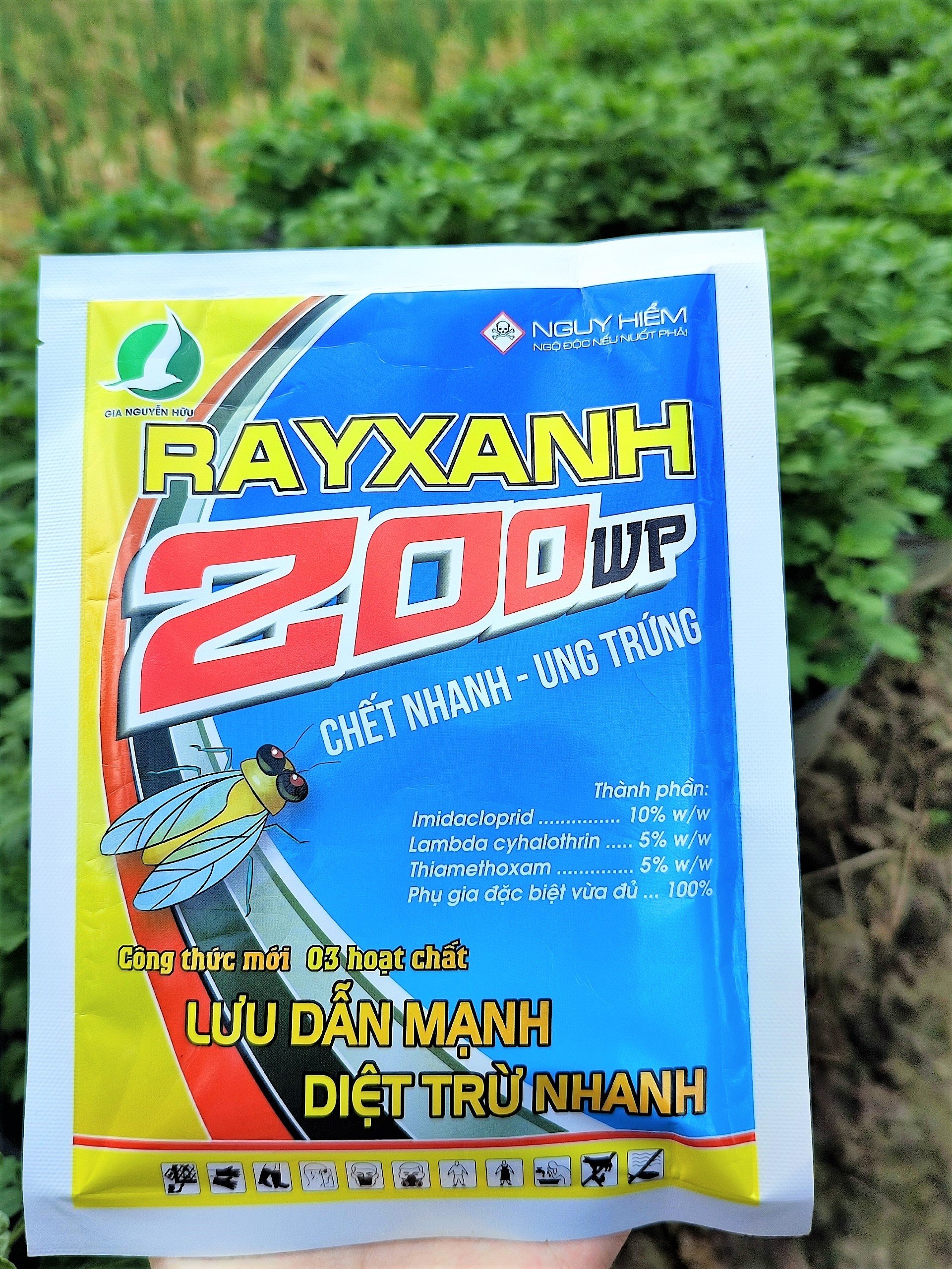 RAYXANH 200WP - Chuyên dùng cho nhà vườn với 3 hoạt chất lưu dẫn