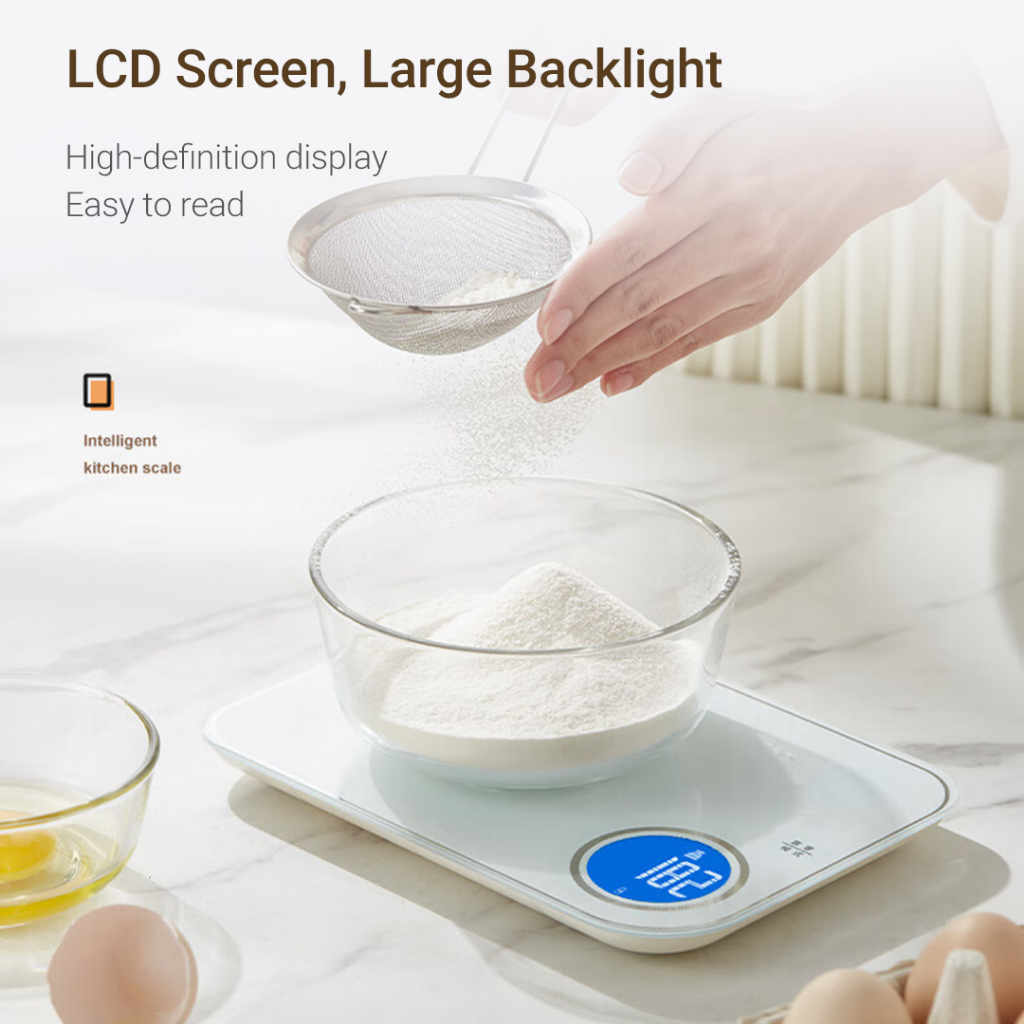Cân Điện Tử Thông Minh xiaomi youpin Cảm Biến bluetooth 5kg 1g Độ Chính Xác Cao
