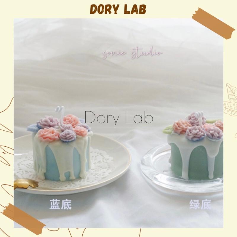 Nến Thơm Bánh Kem Hoa Hồng Handmade Không Khói, Quà Tặng Độc Đáo - Dory Lab